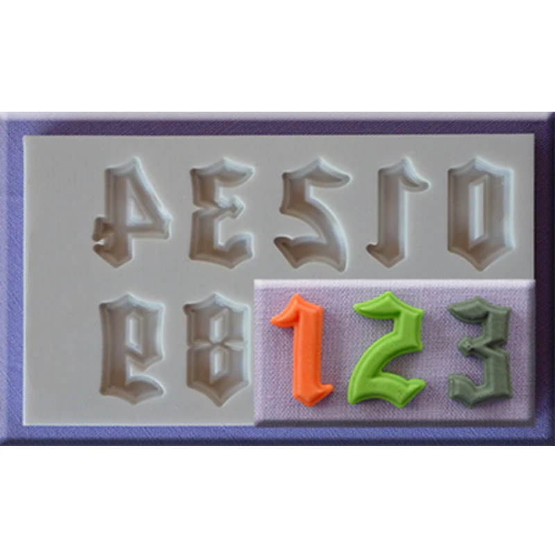 Yueyue Sugarcraft 1 штука Capital/Letter/Number силиконовая форма для помадки инструменты