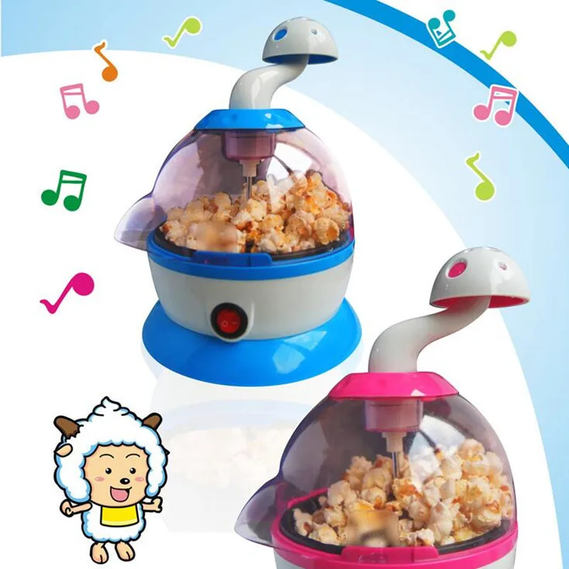 

220V Cartoon Multifunction Automatic Music Popcorn Maker DIY Children Popcorn Machine Different Favors For Children Gift