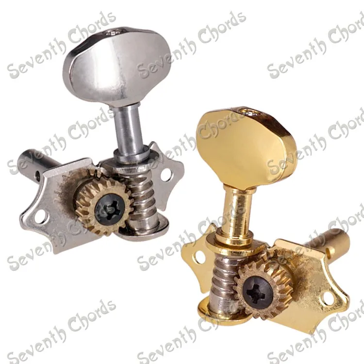 

A Set 3R3L18:1 Gear Ratio Vintage Open Gear String Tuners Tuning Pegs Key Machine Head for Acoustic Classical Guitar.