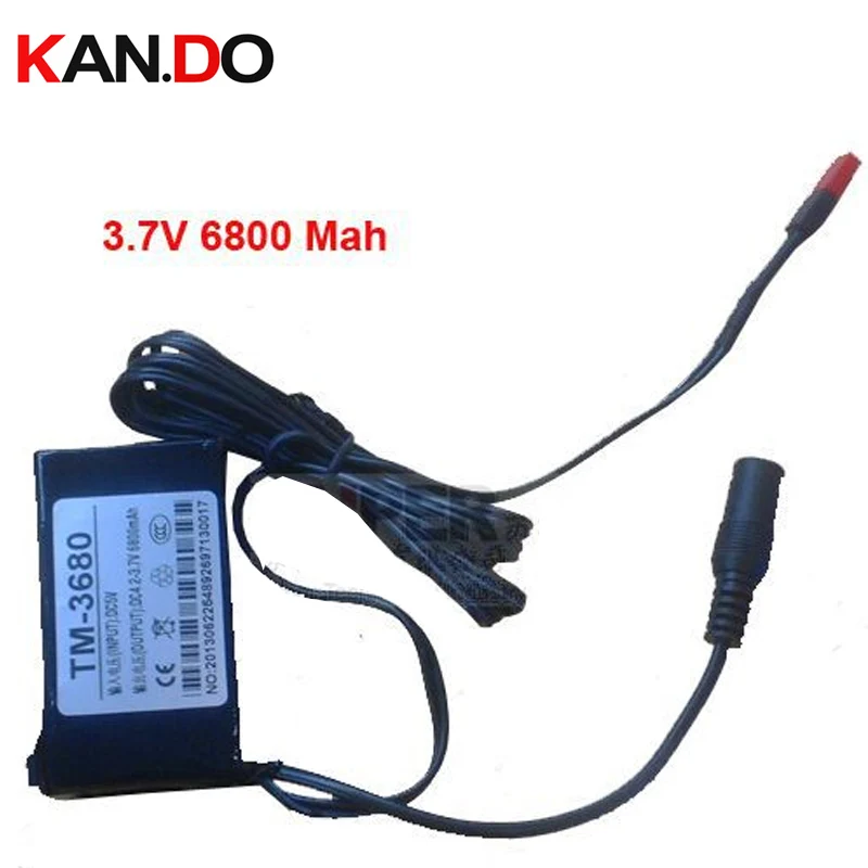 

CCTV power 3.7V battery DC 3.7V 6800 Mah battery,high volume lithium battery pack,power bank for mini CCTV Camera