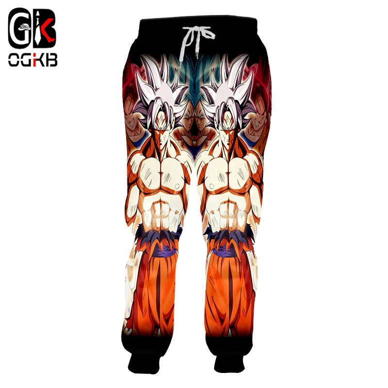 OGKB мужские 3d спортивные брюки с принтом Dragon Ball Z Sweats брюки новые базовые шаровары для бега длинные штаны на шнурке Harajuku