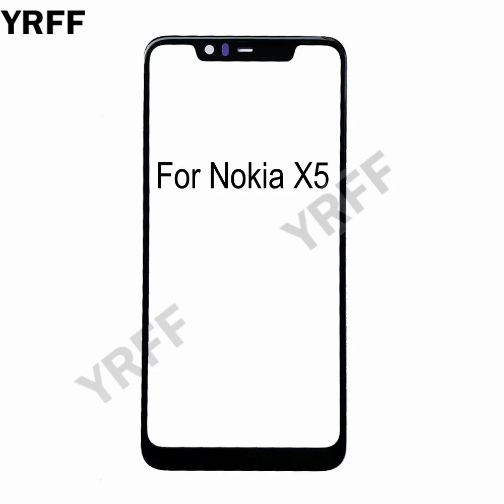 (Без сенсорного экрана мобильного телефона) внешнее стекло для Nokia X5 X7 2018 7 1 Plus