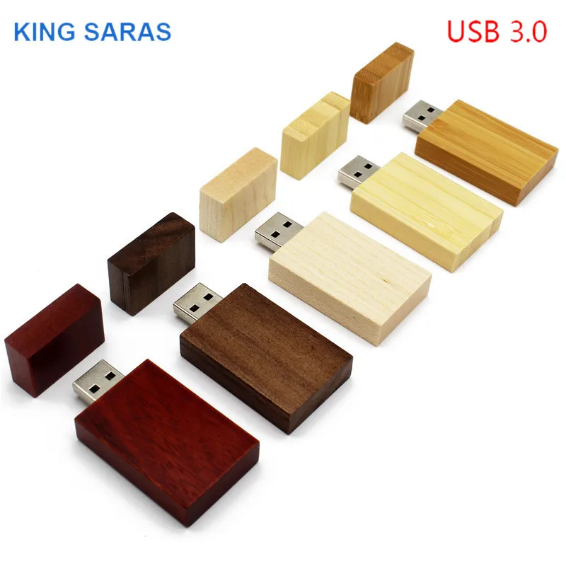 KING SARAS usb 5 модель кленовый карбонизированный орех деревянные usb флешки 4 ГБ 8 ГБ 16 ГБ 32 ГБ клен usb 3,0 деревянный логотип печать