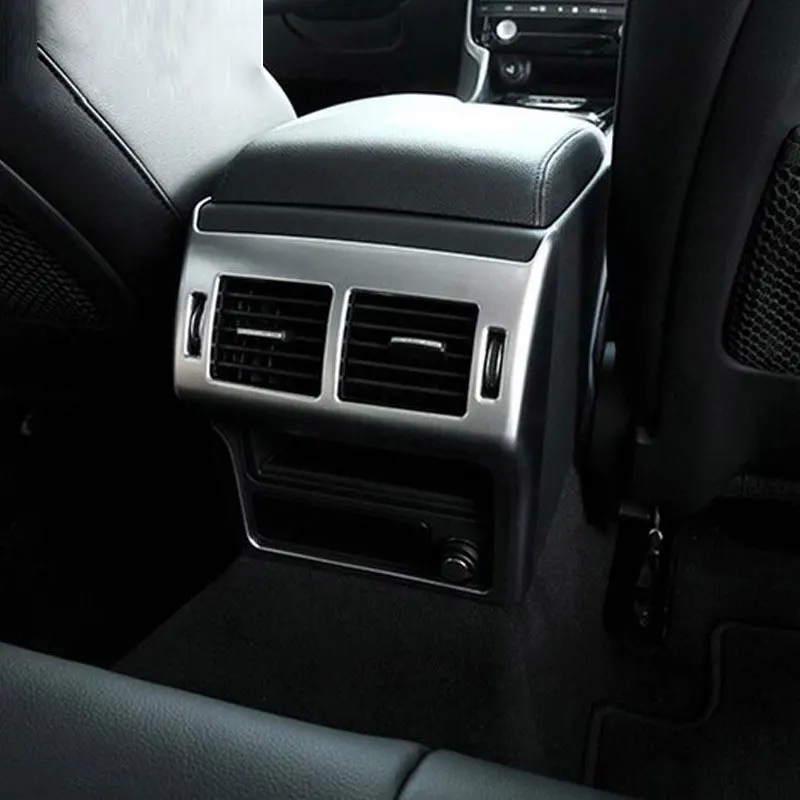 

For Jaguar XE X760 XF X260 2016 Car-styling ABS Chrome Armrest Rear Air Conditioning Vent Frame Cover Trim Accessories