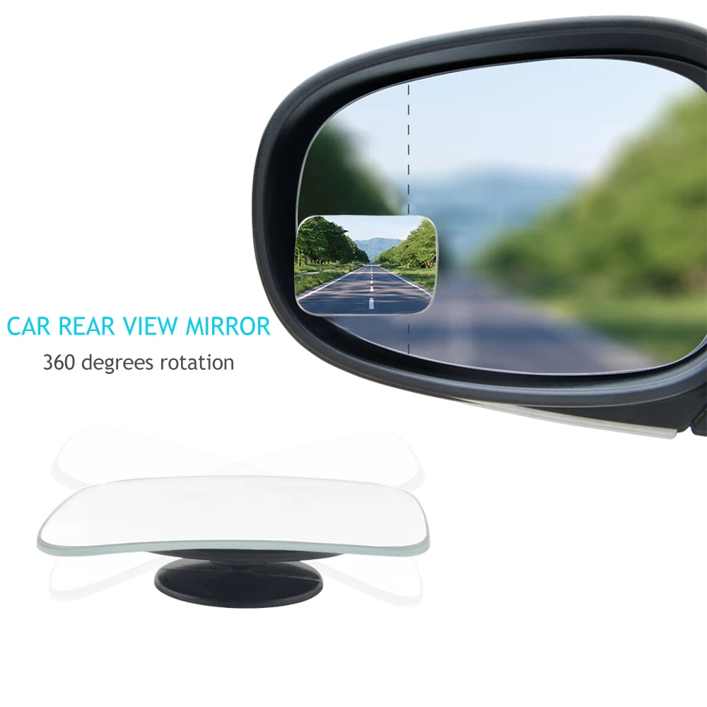 AOZBZ 2 шт 360 градусов зеркало заднего вида высококачественный Бескаркасный ультратонкий широкоугольный Круглый выпуклый слепой точечный зеркало для парковки
