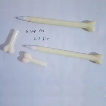 

200 PCS Novelty 0.4mm Shaped Bone Gel Pens cute cartoon black ink writing pens for kids stationery gift