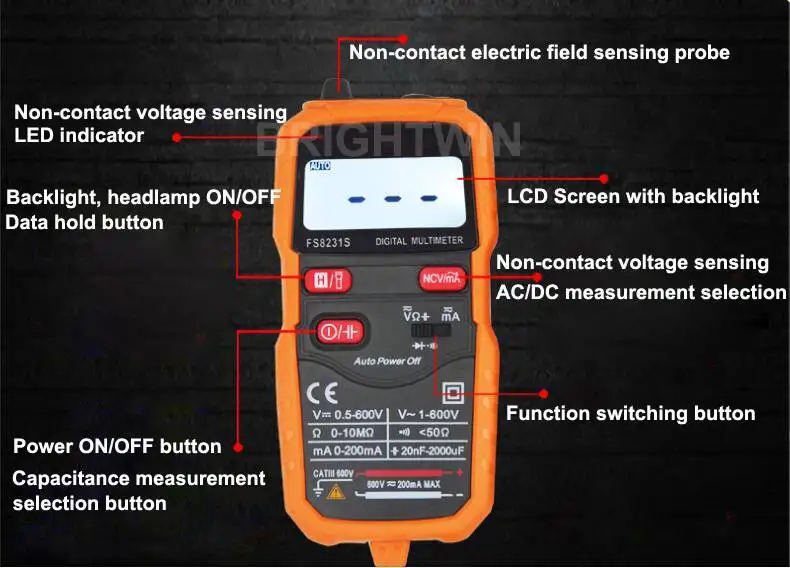 Pocket Multimeter Functions