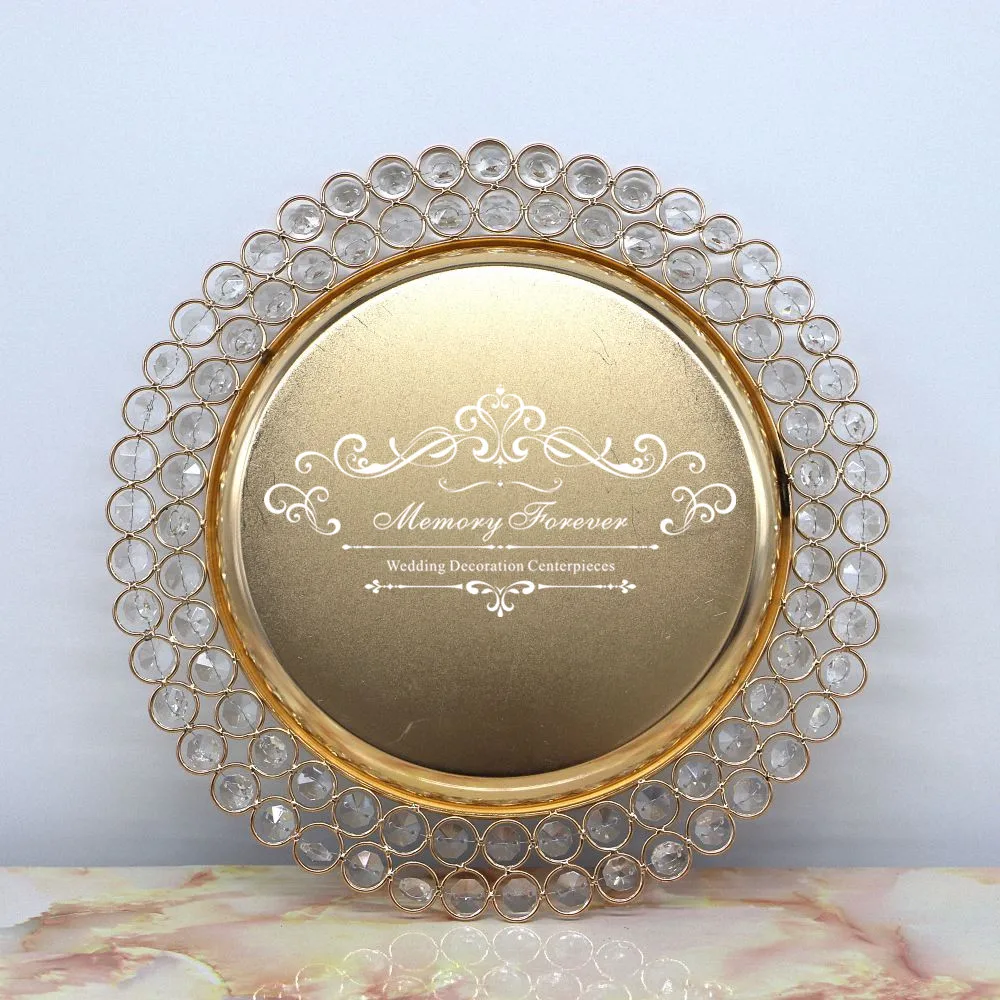 

Fancy Design Charger Plate for Wedding Event Decoration Gold Silver Dinner Plates Table Setting Party Supplies