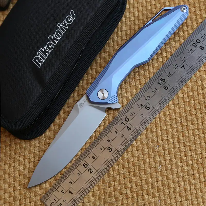 

RIKE original RK1508 2 anniversary custom folding knife titanium S35vn camping hunting pocket outdoor survival knife EDC tools
