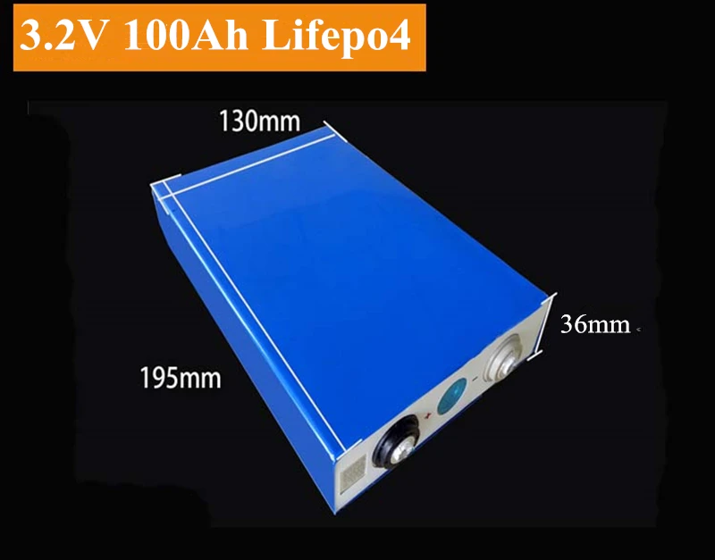 

New Lifepo4 100Ah 3.2v Cell 100A 200A Discharge for EV Battery Pack Diy Solar Battery 100ah Energy Storage Batteries Home Invert