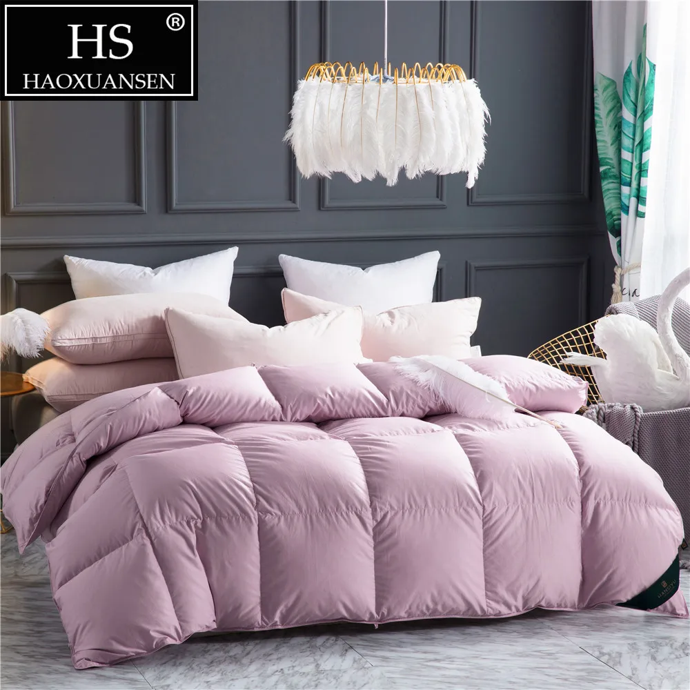 Hs Filling Power 800 High Density Luxury 100 Combed Cotton Mauve