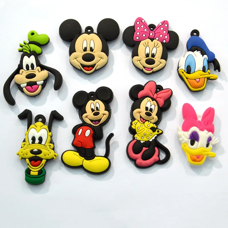 

8pcs/lot Mickey Cartoon PVC Big Size Fridge Magnets 2CM Minnie Whiteboard Stickers Home Decor Refrigerator Stickers Kid Gift