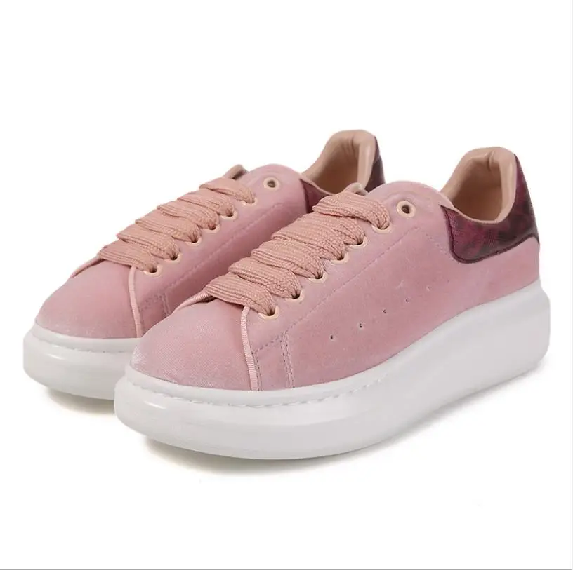 

2019 summer new velvet face thick bottom tie casual shoes student board shoes leather platform shoes