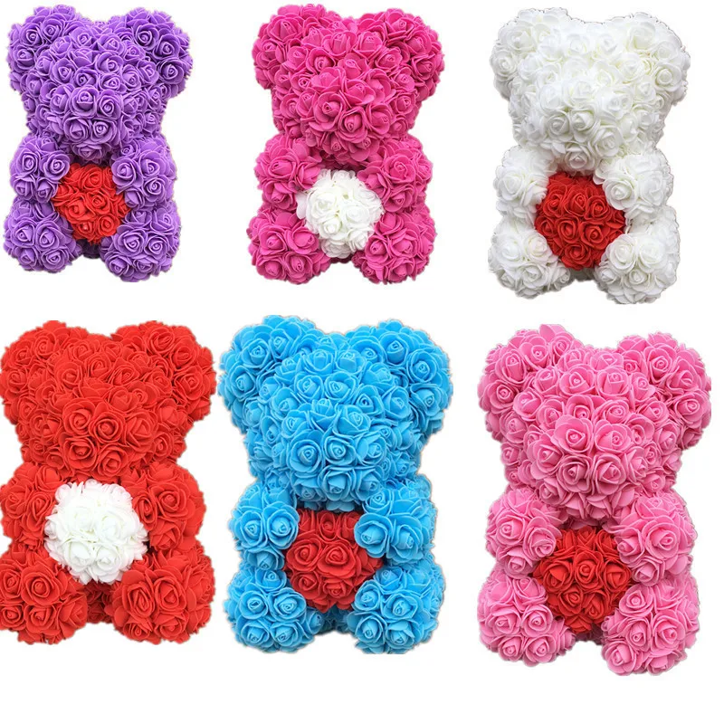 40cm Blue Giant Large Rose Bear Multi Style Creative Gift Valentine/'s Day NEW