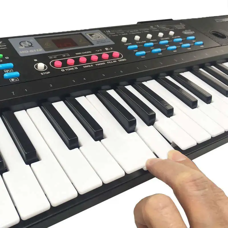  61 Keys Digital Electronic Keyboard And Microphone Electric Led Music