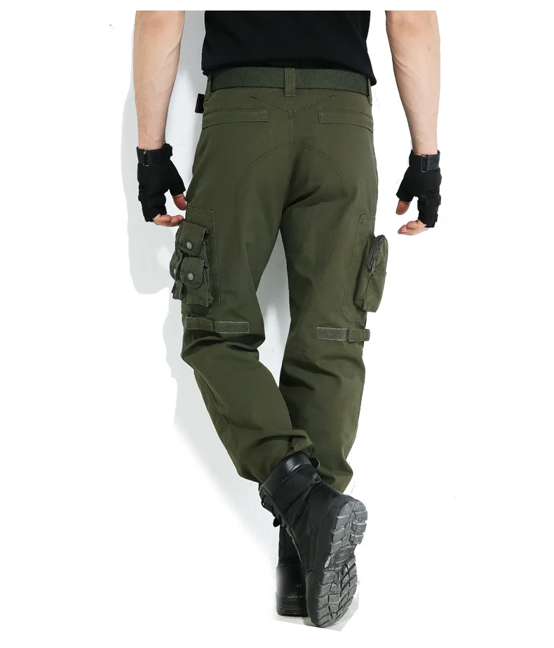 Горячие треккинговые походные брюки мужские спортивные походные рабочие уличные брюки военные мульти-карманные износостойкие повседневные тактические брюки
