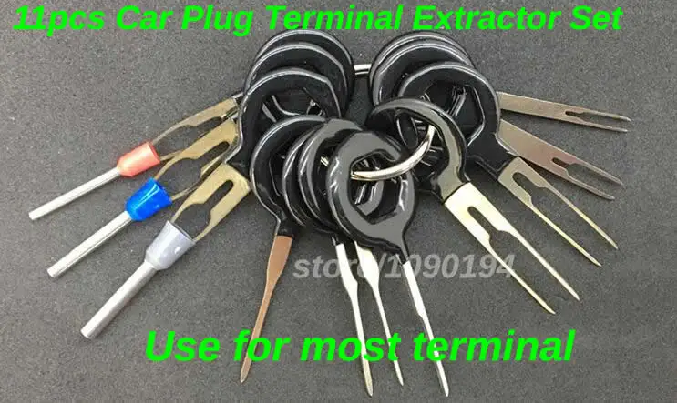 3pcs,8pcs,11pcs 18pcs Car Plug Circuit Board Wire Harness Terminal Extraction Pick Connector Crimp Pin Back Needle Remove Tool