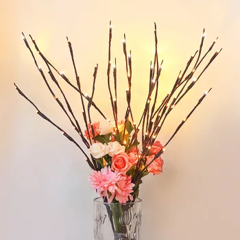

Battery Powered LED Willow Branch Lamp 20 Bulbs LED String Light Vase Decor Home Wedding Party Christmas Lighting Decoration
