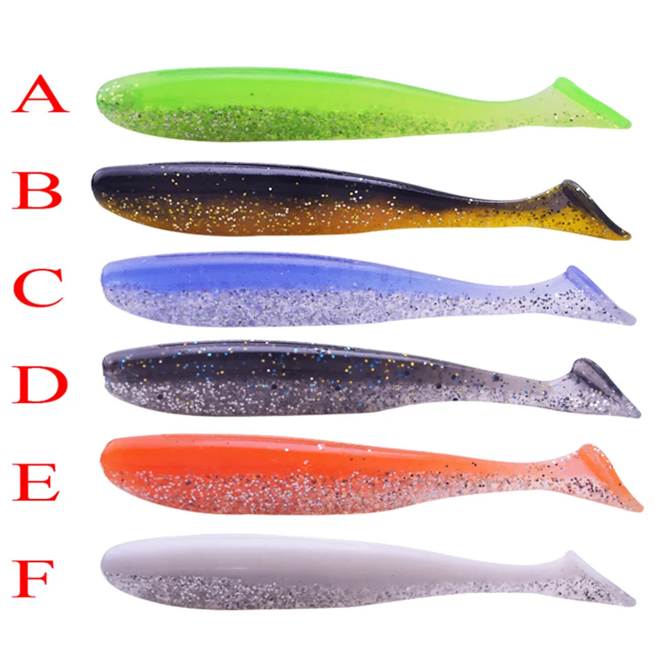 6 قطعة/الوحدة سيليكون الصيد السحر 85 مللي متر 4.5g تهزهز Wobblers سهلة شاينر معالجة Swimbait لينة الطعم الكارب الاصطناعي طُعوم لينة WD-518