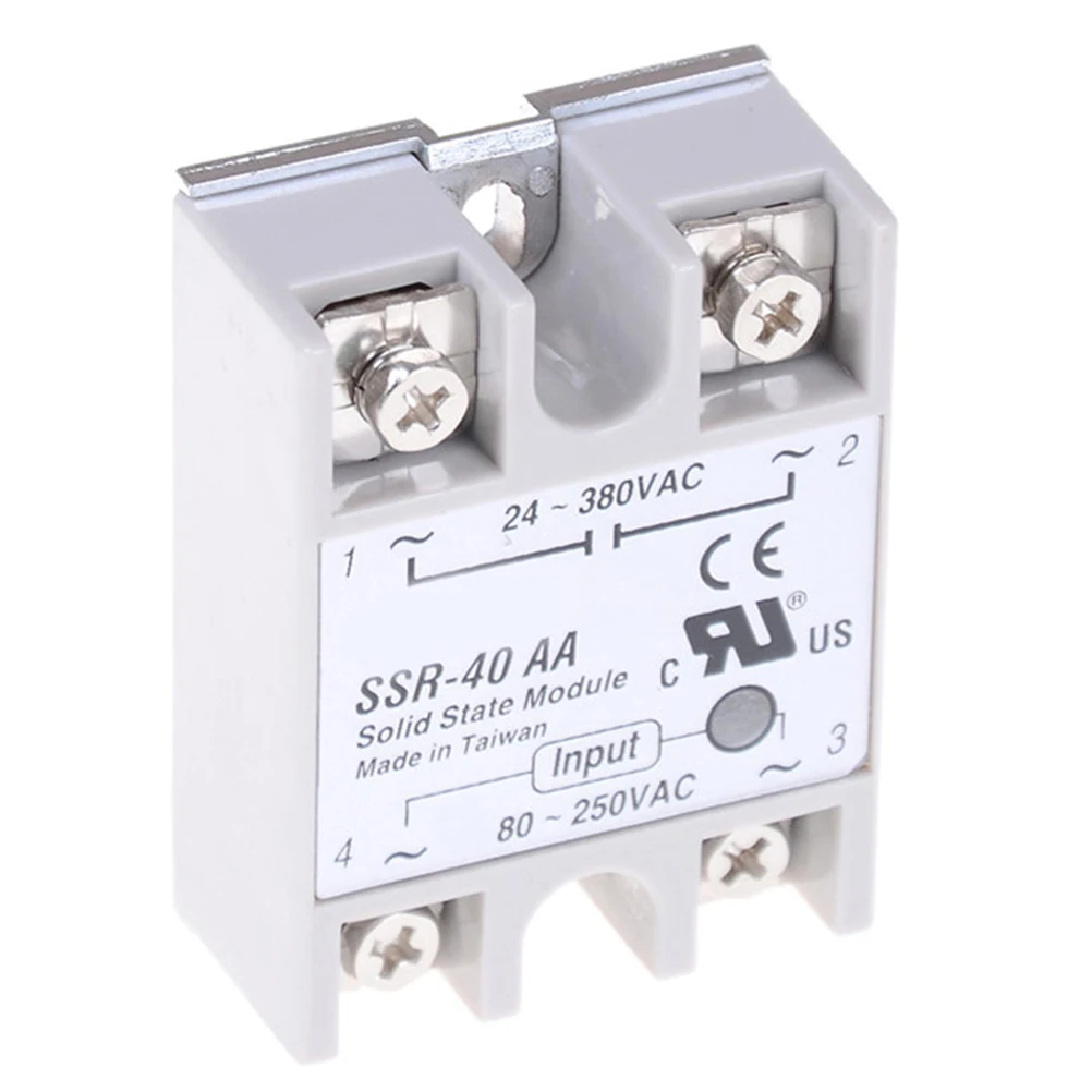 Твердотельное реле SSR 40AA 40A переменного тока фактически 80 250VAC до 24 380VAC H регулятор