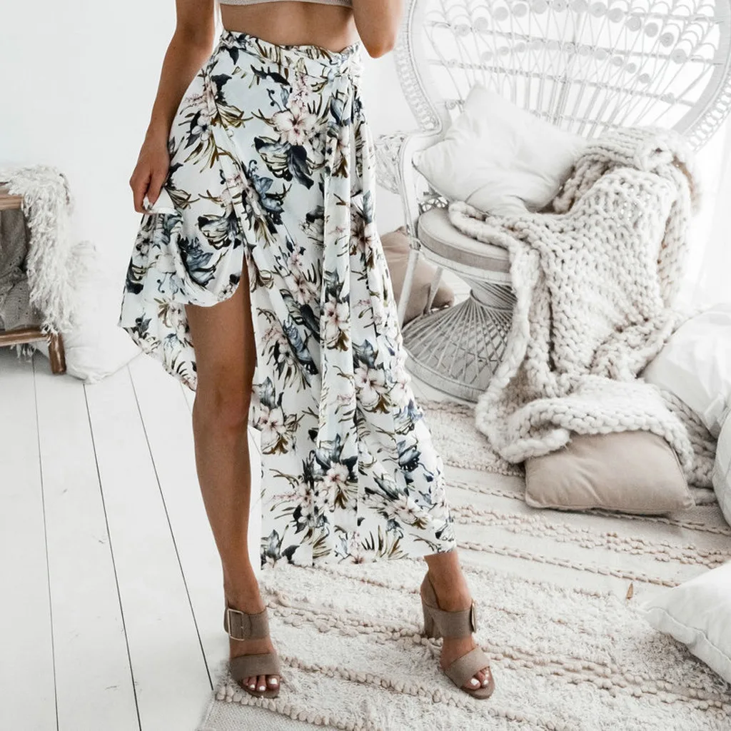 

юбка женская Ladies Womens Gypsy Long Jersey Bodycon Maxi Skirt Ladies Skirt faldas mujer moda 2019 #30 dropshipping