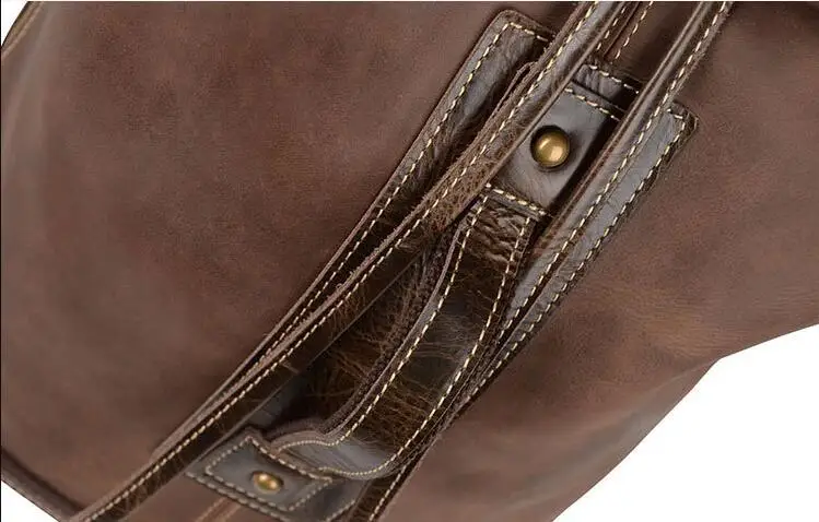 Новая модель коровья кожа большой рюкзак открытый дорожная сумка для ноутбука для мужчин