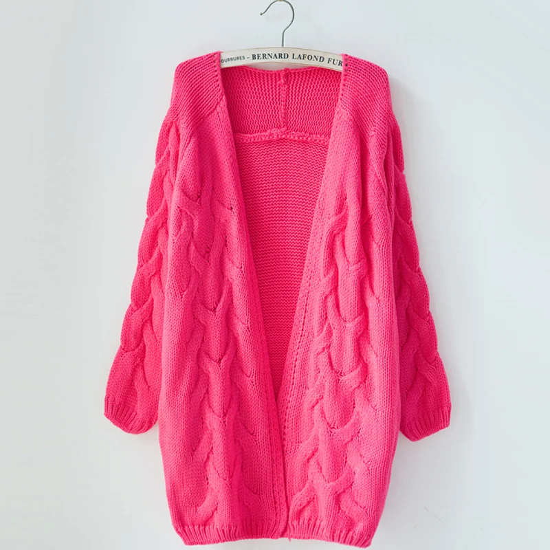 

Women Cardigans Special Offer 2018 Fashion New 4 Solid Colors Knit Sweater Women Long Cardigan Sleeve Knitted Female Sweaters
