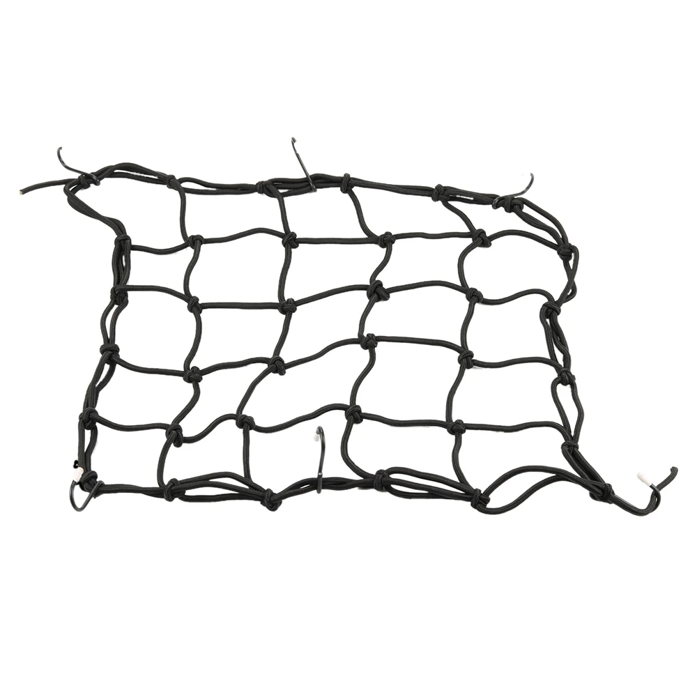 Net Styling Black 15 X15 Cargo Net featuring 6 Adjustable Hooks Tight 2 x2 Mesh