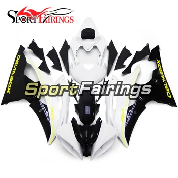 

Full New Black White Sportbike Cowlings Fairings for Yamaha YZF600 R6 2008 2016 09 10 11 12 13 14 15 Motorbike Carenes Hulls