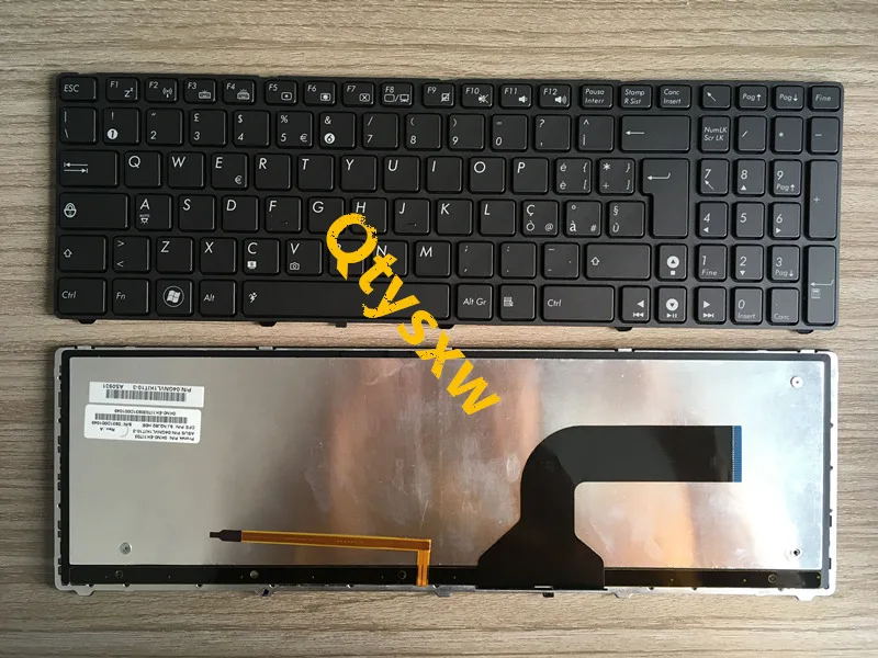 

1 шт. 100% Новые итальянские Клавиатура для ноутбука ASUS G51 G51J G51V G53 G53JW G60 G60J G72 G73 N61 черная подсветка