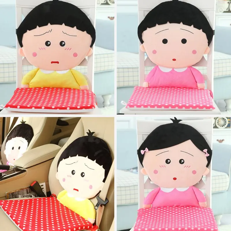 Плюшевое сиденье игрушка candice guo квадратная подушка для стула Chibi Maruko Chan sakura momoko