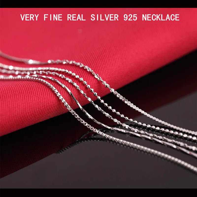Женское колье чокер из серебра 40 см 45 см|necklace chain|chain for womenchoker necklace |