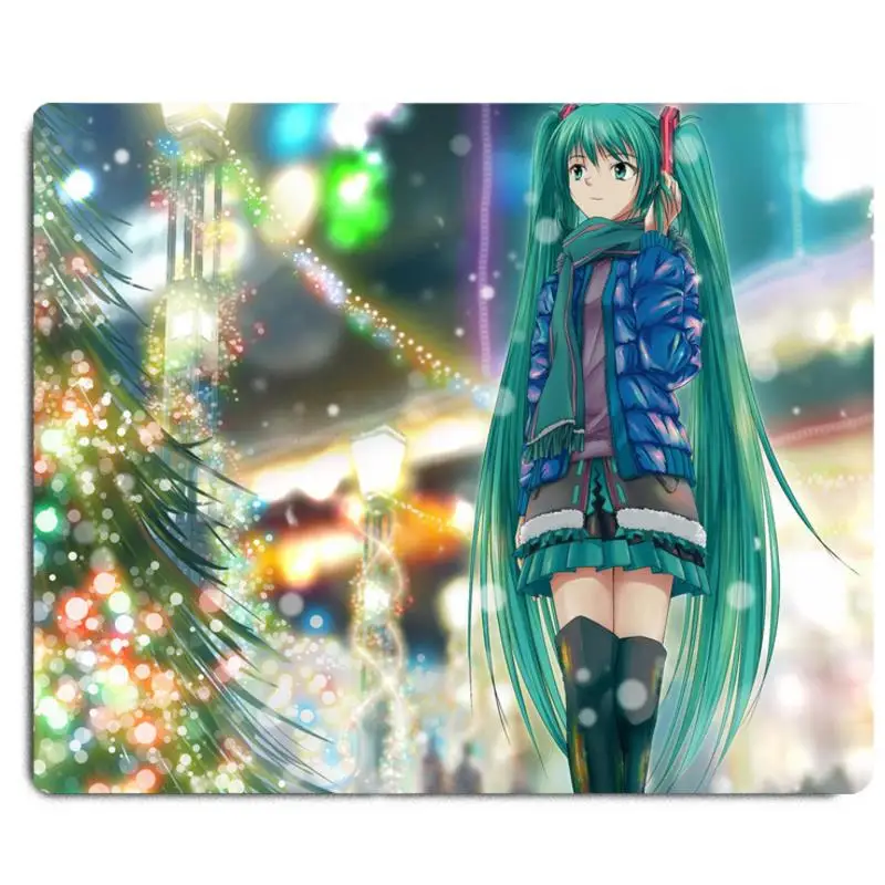 

1 Pc lovely Anime EVA Mouse Pad Christmas Style Hatsune Miku Mouse Pad Cartoon Cosplay Figure Toys gift