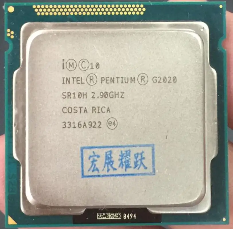 جهاز كمبيوتر شخصي إنتل بنتيوم معالج G2020 (3 M مخبأ ، 2. 9 GHz) وحدة المعالجة المركزية LGA 1155 ثنائي النواة جهاز كمبيوتر شخصي سطح المكتب وحدة المعالجة ا...