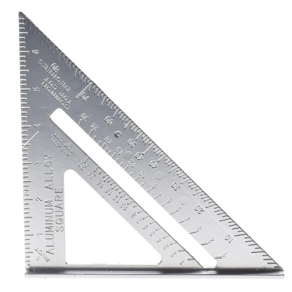 

Fashion Aluminum Alloy 7" Speed Tri-Square Protractor Miter Framing Measurement Ruler Carpenter Measuring Tools HOT