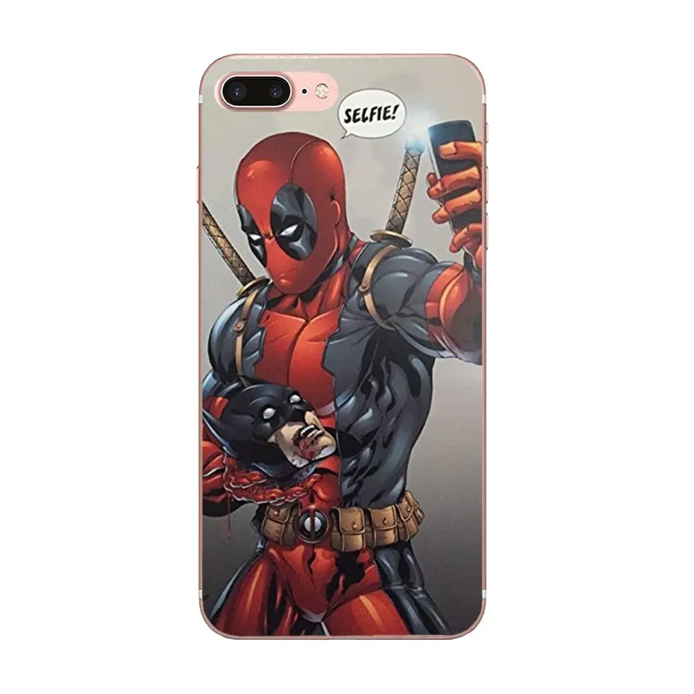 Мягкий крутой лучший Супер забавный Супермен Дэдпул для Apple iPhone X XS Max XR 4 4S 5 5C 5S SE 6 6S