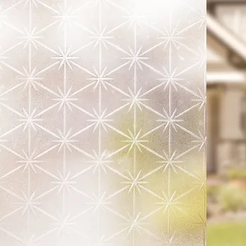 

3D Matte Privacy Window Films Frosted Static Decorative Film Self-Adhesive Heat Insulative Anti UV Window Sticker for Home
