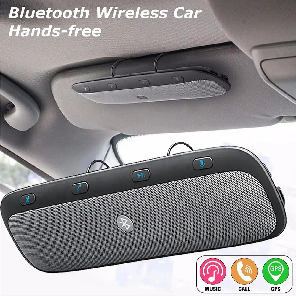 

Multifunctional bluetooth Wireless Car Hands-free Multipoint Speakerphone Speaker Kit Link Visor Phone Call Automatic Answering