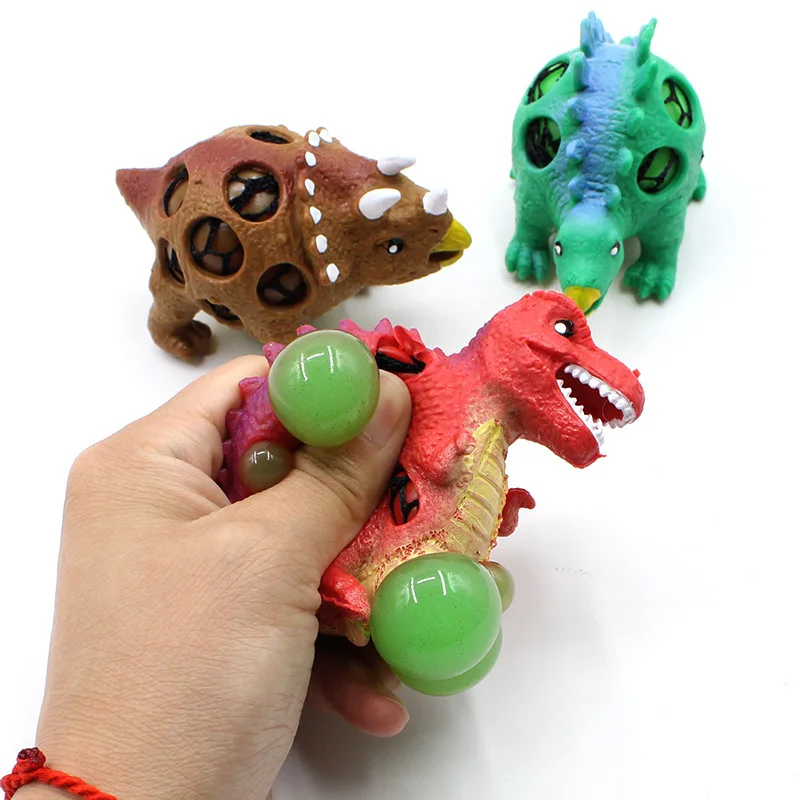 

1PC Sent at random Children's New Peculiar Pinch Grape Burst Beads Vent Decompression Grape Ball Cartoon vent ball Toy