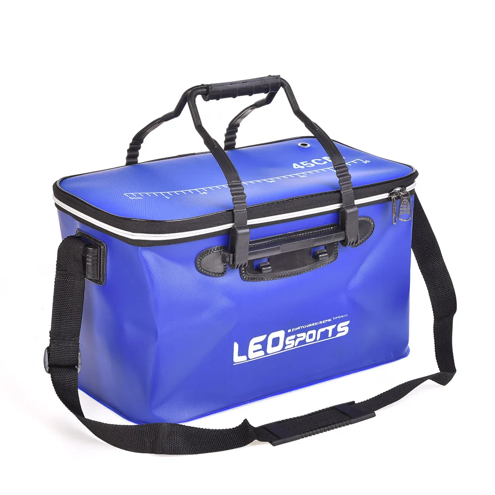 

LEO Ice Fishing Bucket Bag Tackle Box 40/45cm Outdoor Fish EVA Bucket Folding Bucket Camping Boat Carp Fishing Accessories Pesca