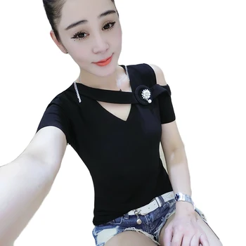

V-neck Women's Summer Clothes 2020 New Fashion Short-sleeved Women's Half-sleeved T-shirt
