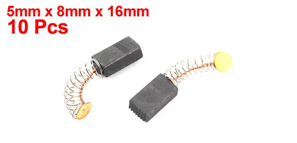 10pcs Electric Component Replacement Power Tool Motor Carbon Brush 5mmx8mmx16mm