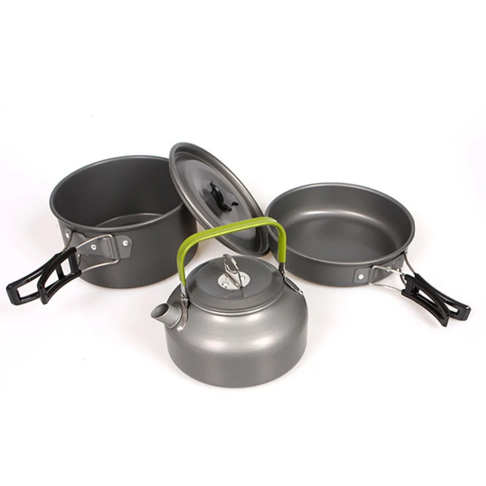 

Outdoor Camping Cookware Hiking Picnic Tableware Backpacking Pot Pan Outdoor Cooking Set Tourism Tableware Frying Pan Kettle