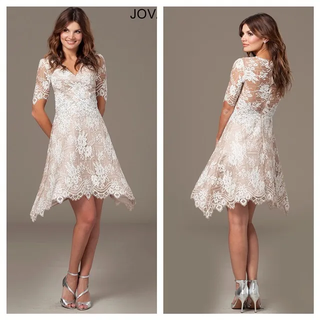 Abito cocktail pizzo filone