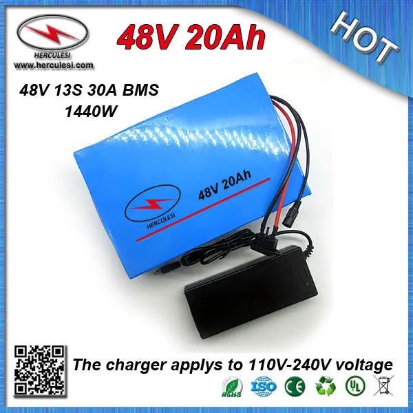 Настоятельно рекомендуем ПВХ Cased электровелосипед аккумулятор 48V 20Ah встроенный 3