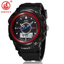 2016 OHSEN hombres de Negocios del Reloj Calendario Alarma Led Digital Reloj Deportivo relogio masculino AS01
