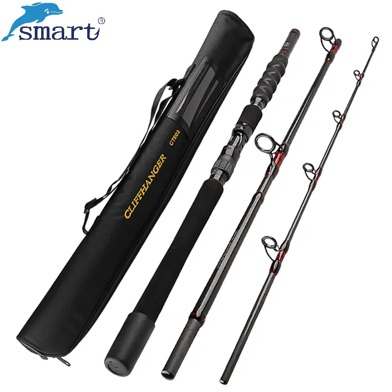 Smart 1 8 м 2 М удочка для путешествий лодки 3 секции спиннинг Vara De Pescar Carbono Canne A Peche En Mer