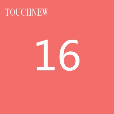 TOUCHNEW, 168 цветов, одиночные художественные маркеры, кисть, эскиз, на спиртовой основе, маркеры, двойная головка, манга, ручки для рисования, товары для рукоделия - Цвет: 16