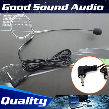 

Free Shipping 3.5mm Plug Wired Condenser Headset Microphone Head Worn Single Earhook Mic Microfone For PC Laptop Computer Mike