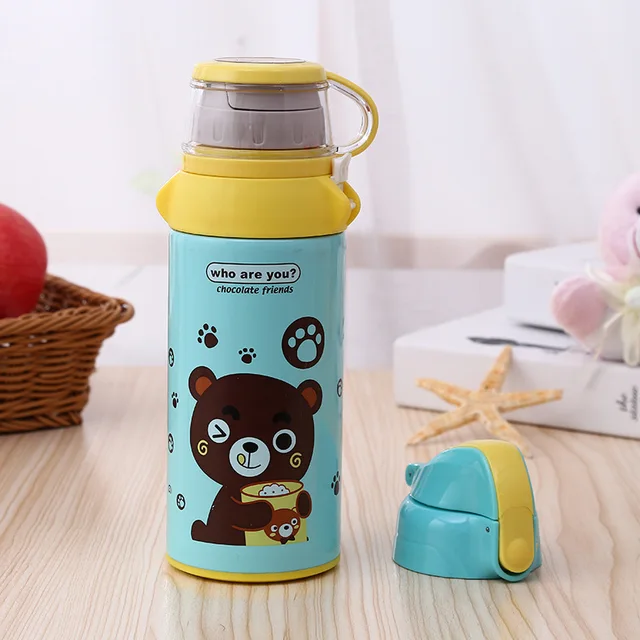Buy 500ml Cute Kids Thermo Bottle with Straw Thermos